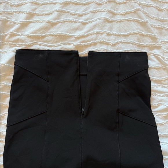 Veronica Beard Black Midi Pencil Skirt with Slit - Picture 3 of 5
